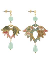 lotus-small-jade-green-silk-earrings