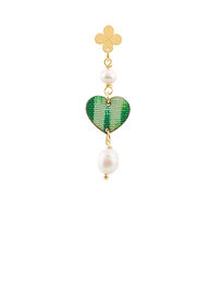 orecchino-singolo-cuore-piccolo-verde-perla