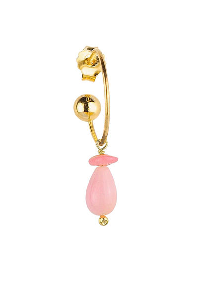 coral-pink-bell-single-earring