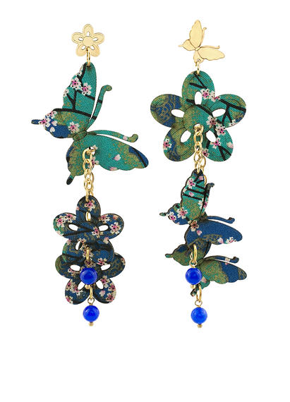 small-blue-butterfly-and-silk-flowers-earrings