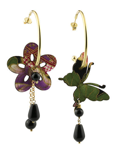 big-black-butterfly-and-flower-circle-earrings