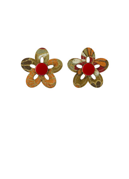 red-stone-lobe-flowers-earrings