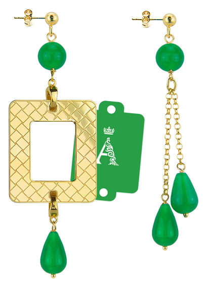 my-frame-green-alphabet-earrings