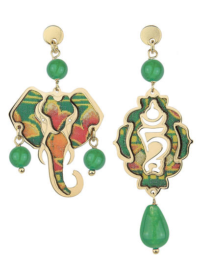 green-mini-elephant-earrings