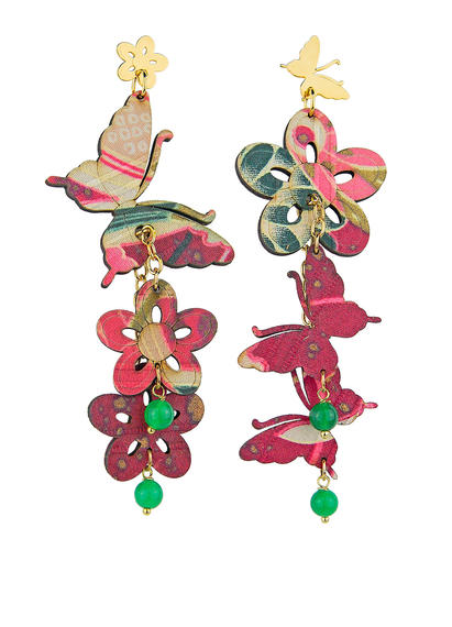 small-green-butterfly-and-silk-flowers-earrings