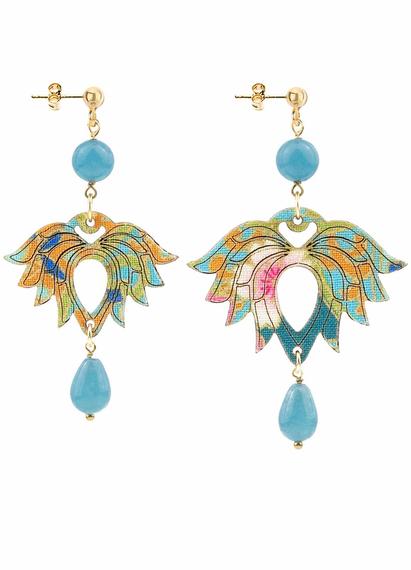 lotus-small-light-blue-gradient-silk-earrings